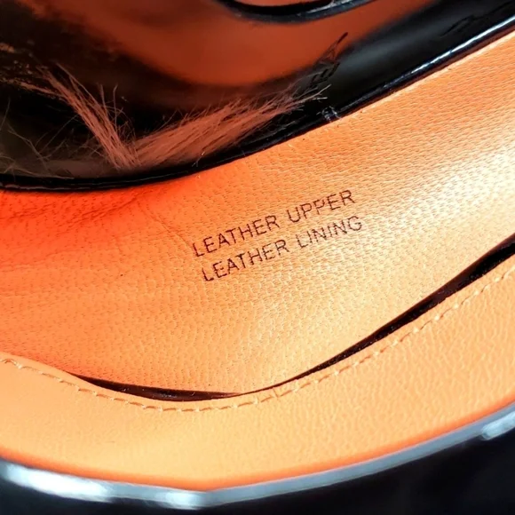 Via Spiga Black Frankie Patent Peep Toe Pumps 6M - Picture 6 of 12